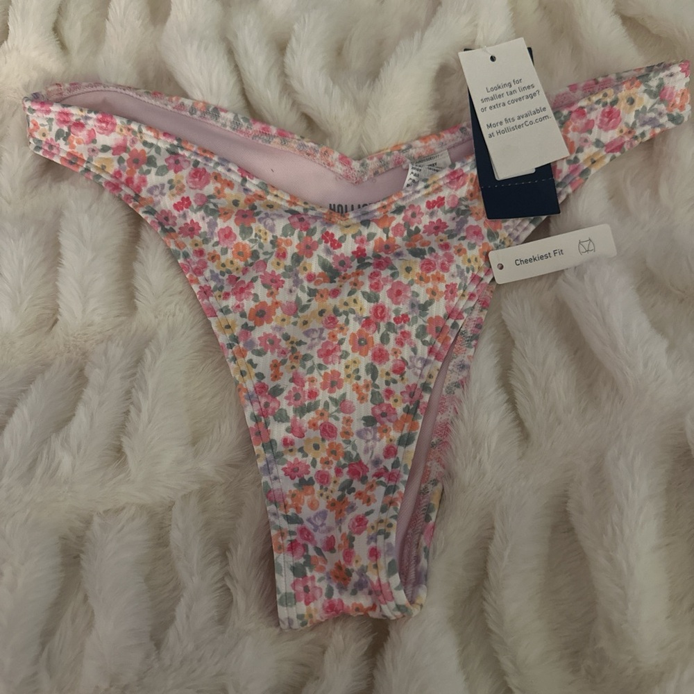 Hollister Pink Floral Swim Bottoms